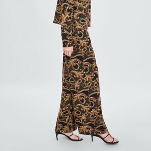 Zara Baroque Pant Set Size L NWT